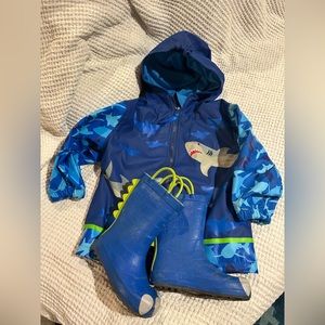 Kids raincoat and rain boots